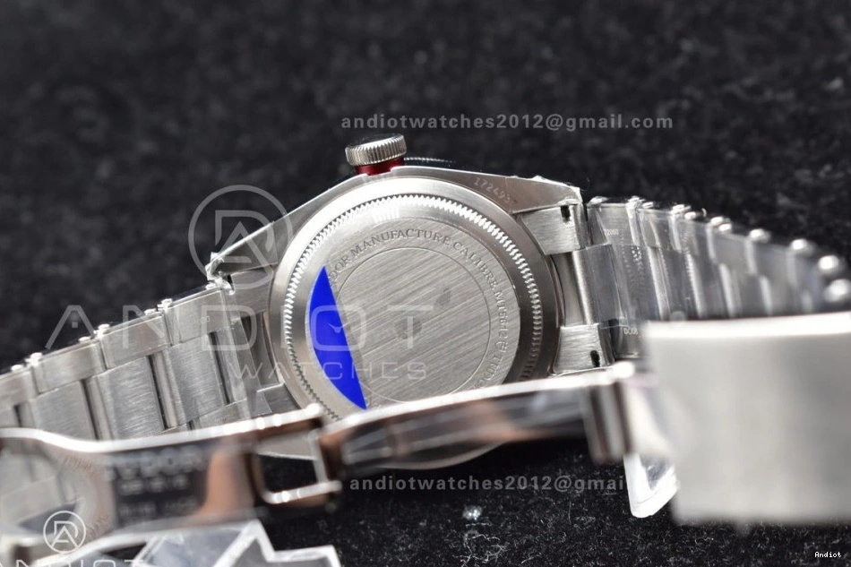 A2824 Best Bezel Red Edition 1:1 ZF SS Heritage Bay Bracelet Black on 0322